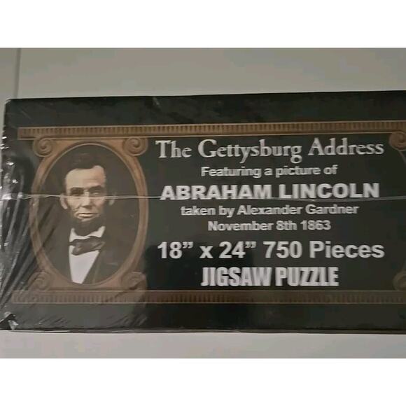 The Gettysburg Address 750 Piece Jigsaw Puzzle SEALED NEW Historic Documents - Picture 5 of 5